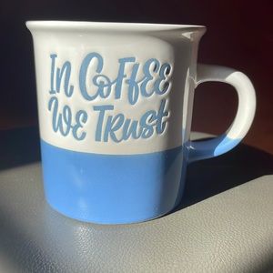 New 16 oz Ceramic “In Coffee We Trust” Coffee Mug